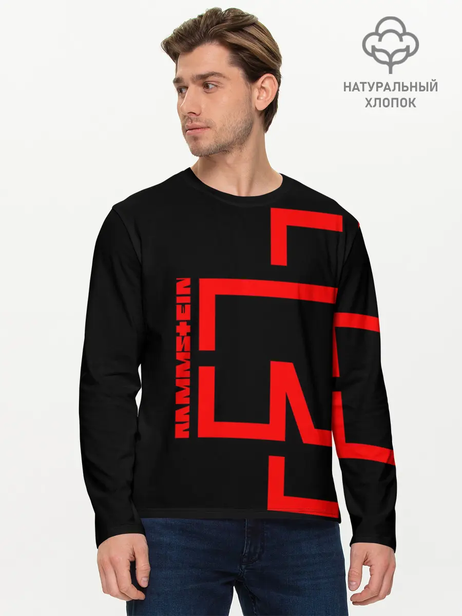 Мужской лонгслив базовый / RAMMSTEIN (P007_P004ooo1851253, P004ooo1851253)