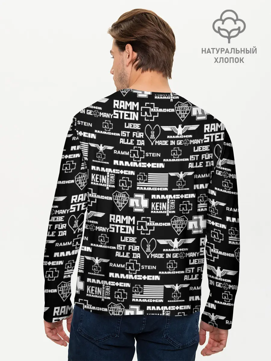 Мужской лонгслив базовый / RAMMSTEIN (P007_P004ooo1851839, P004ooo1851839)