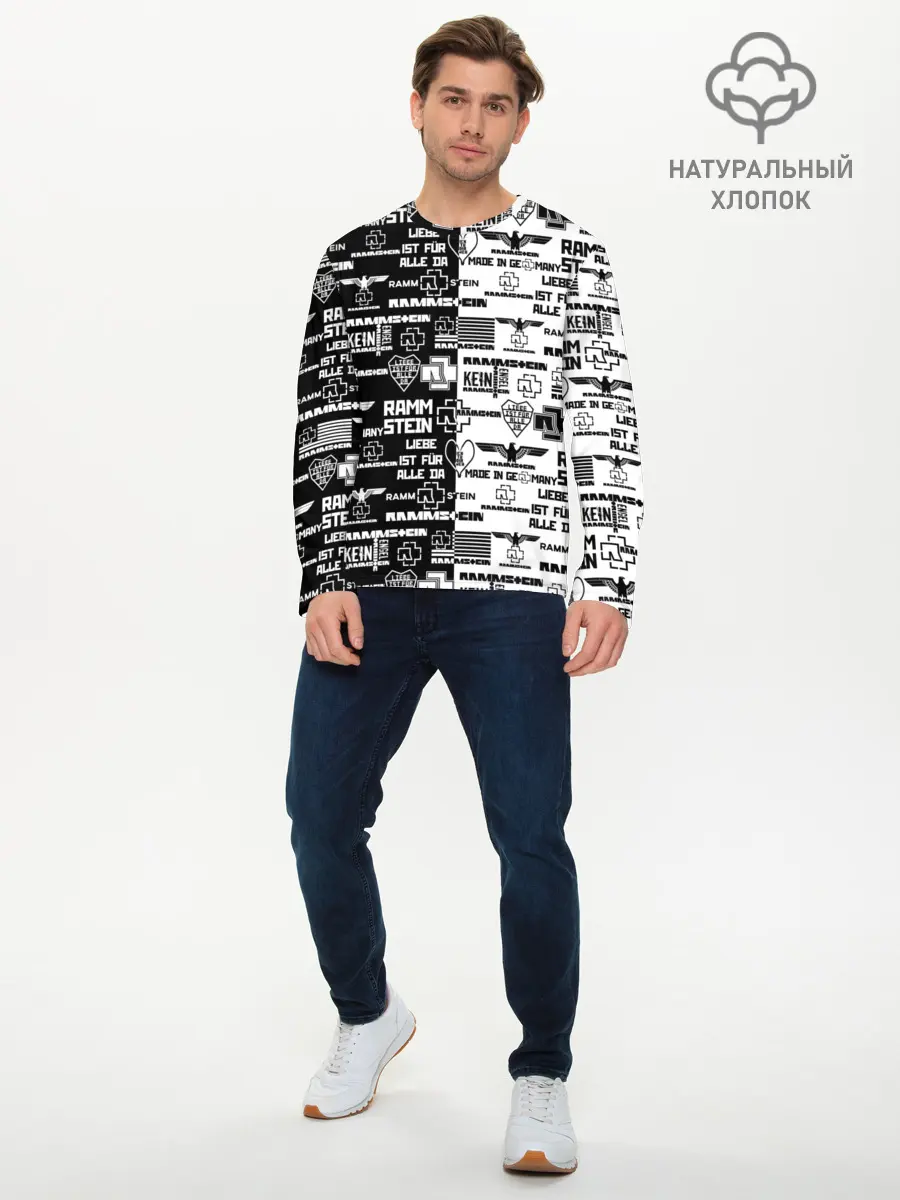 Мужской лонгслив базовый / RAMMSTEIN (P007_P004ooo1851861, P004ooo1851861)