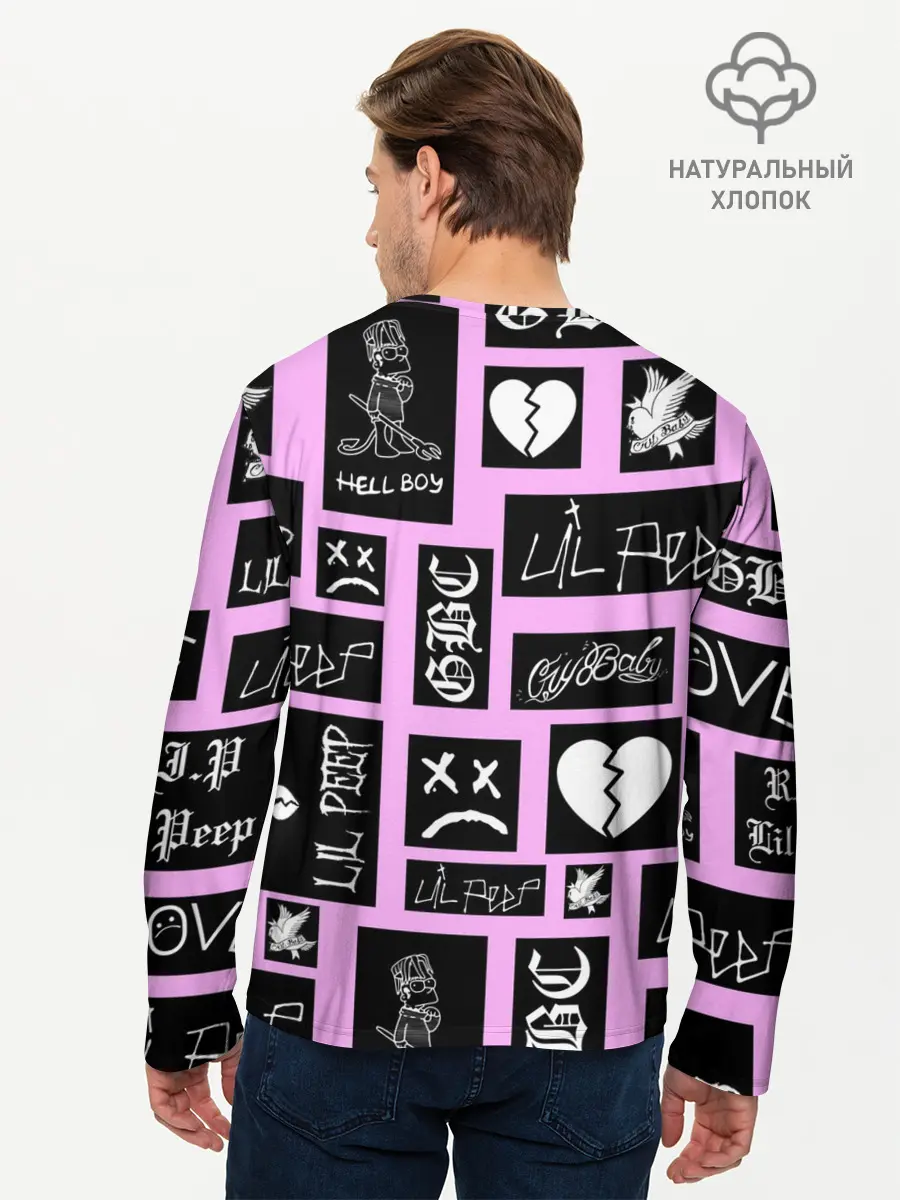 Мужской лонгслив базовый / LIL PEEP (P007_P004ooo1851259, P004ooo1851259)