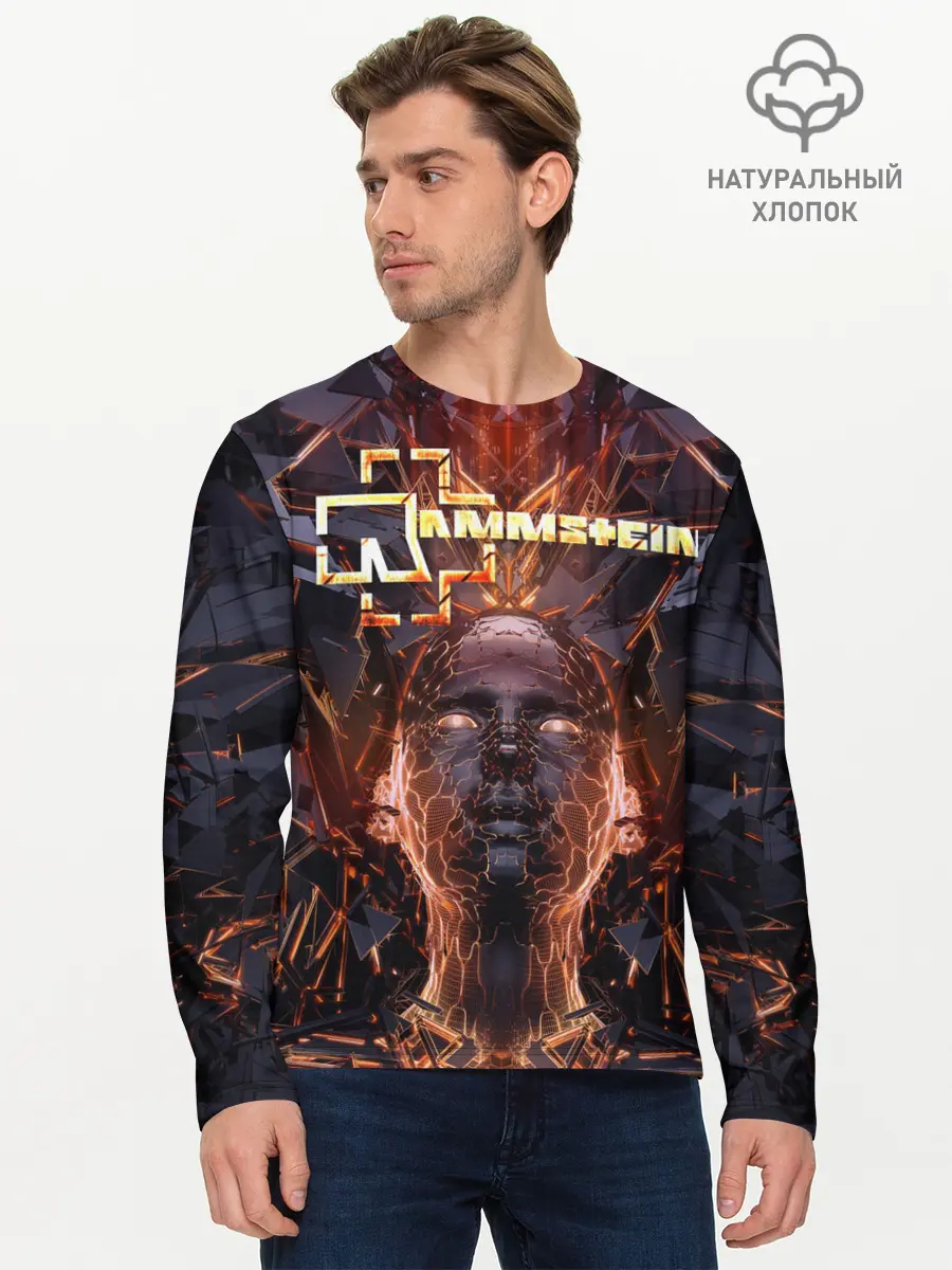 Мужской лонгслив базовый / Rammstein (P007_P004ooo1854641, P004ooo1854641)