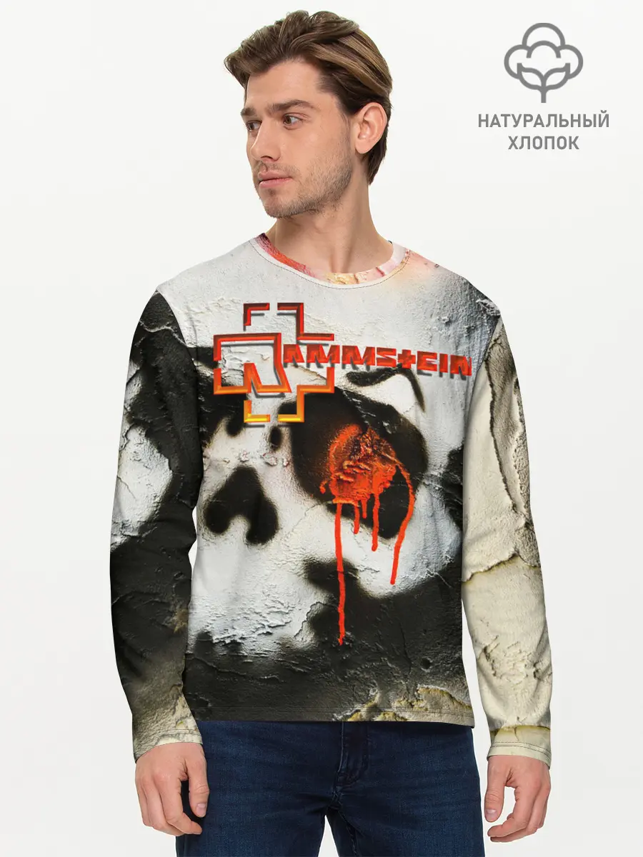 Мужской лонгслив базовый / Rammstein (P007_P004ooo1854645, P004ooo1854645)