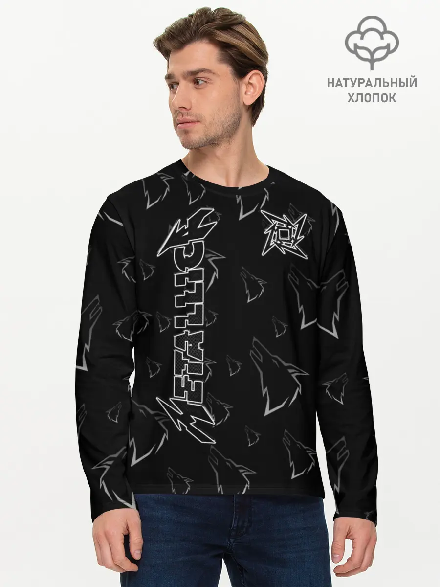 Мужской лонгслив базовый / METALLICA | МЕТАЛЛИКА (P007_P004ooo1853695, P004ooo1853695)