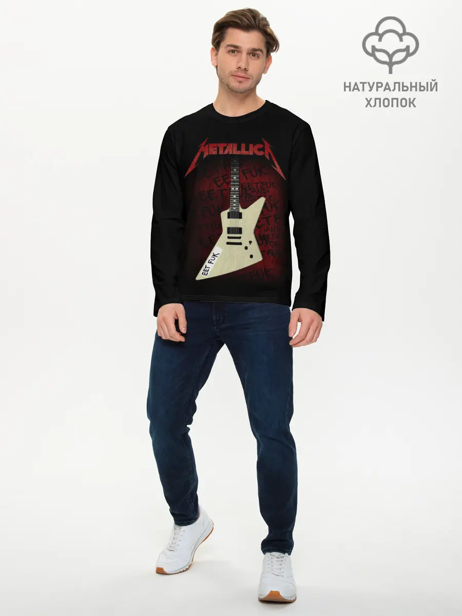 Мужской лонгслив базовый / Metallica (P007_P004ooo1856427, P004ooo1856427)