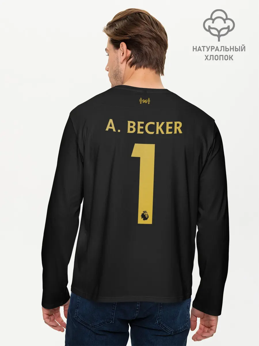 Мужской лонгслив базовый / Alisson GK home 19-20 (P007_P004ooo1856381, P004ooo1856381)