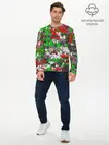 Мужской лонгслив базовый / Камуфляж с буквами FCLM (P007_P004ooo1858687, P004ooo1858687)