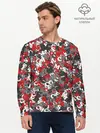 Мужской лонгслив базовый / Камуфляж с буквами F.C.S.M (P007_P004ooo1858691, P004ooo1858691)
