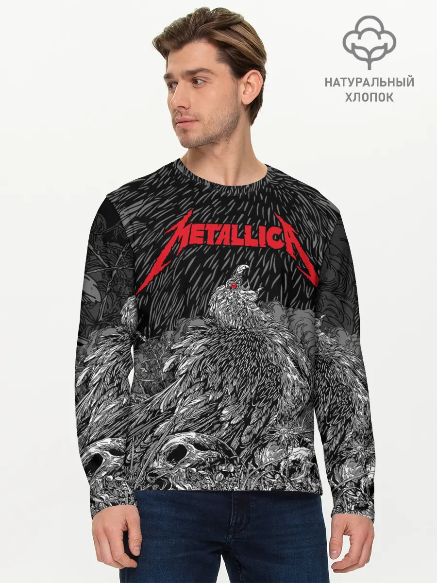 Мужской лонгслив базовый / Metallica (P007_P004ooo1859057, P004ooo1859057)