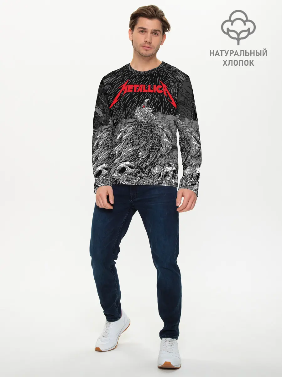 Мужской лонгслив базовый / Metallica (P007_P004ooo1859057, P004ooo1859057)