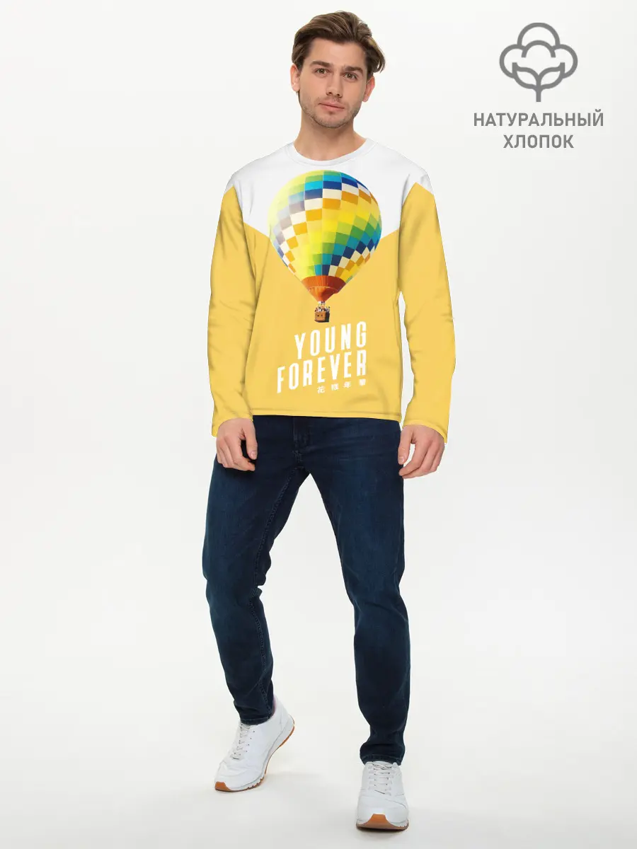 Мужской лонгслив базовый / BTS Young Forever (P007_P004ooo1856741, P004ooo1856741)