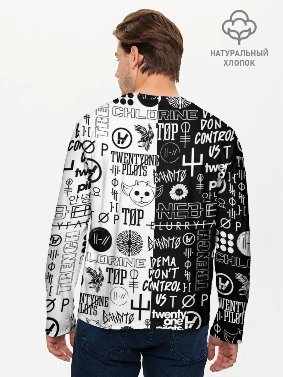 Мужской лонгслив базовый / TWENTY ONE PILOTS (P007_P004ooo1860193, P004ooo1860193)
