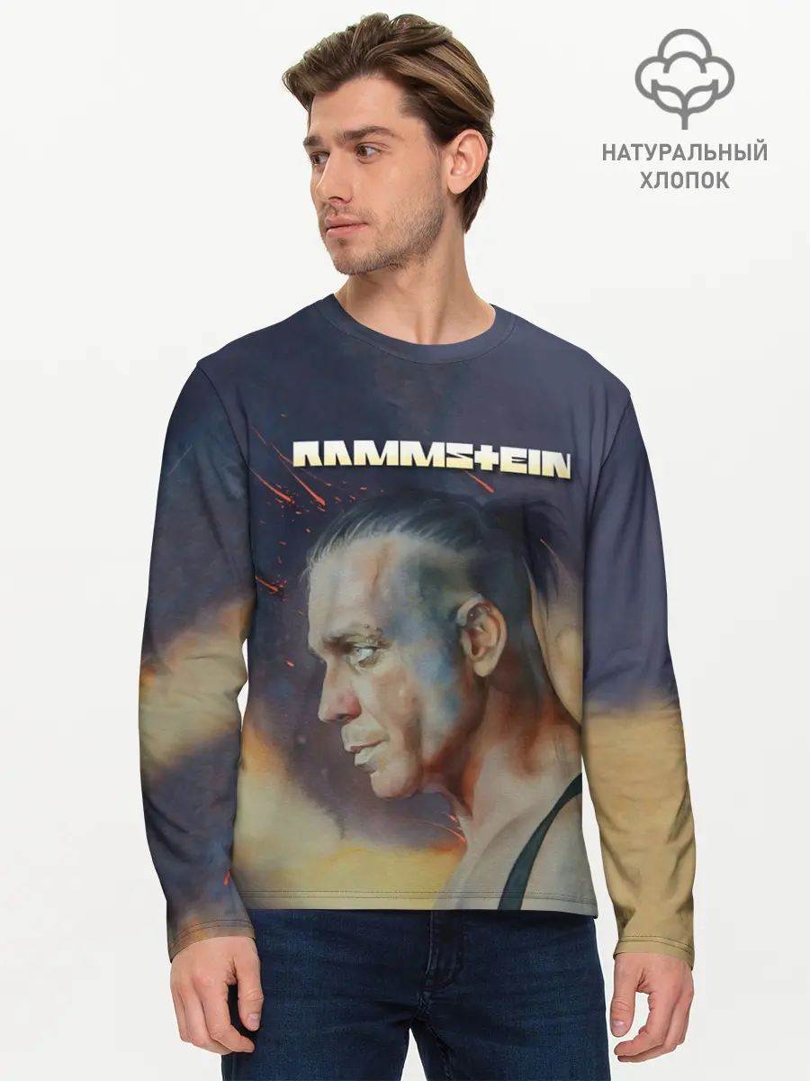 Мужской лонгслив базовый / Rammstein (P007_P004ooo1860621, P004ooo1860621)