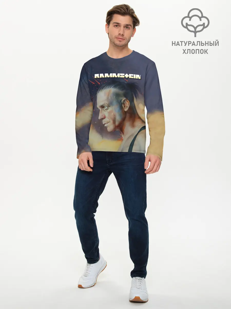 Мужской лонгслив базовый / Rammstein (P007_P004ooo1860621, P004ooo1860621)