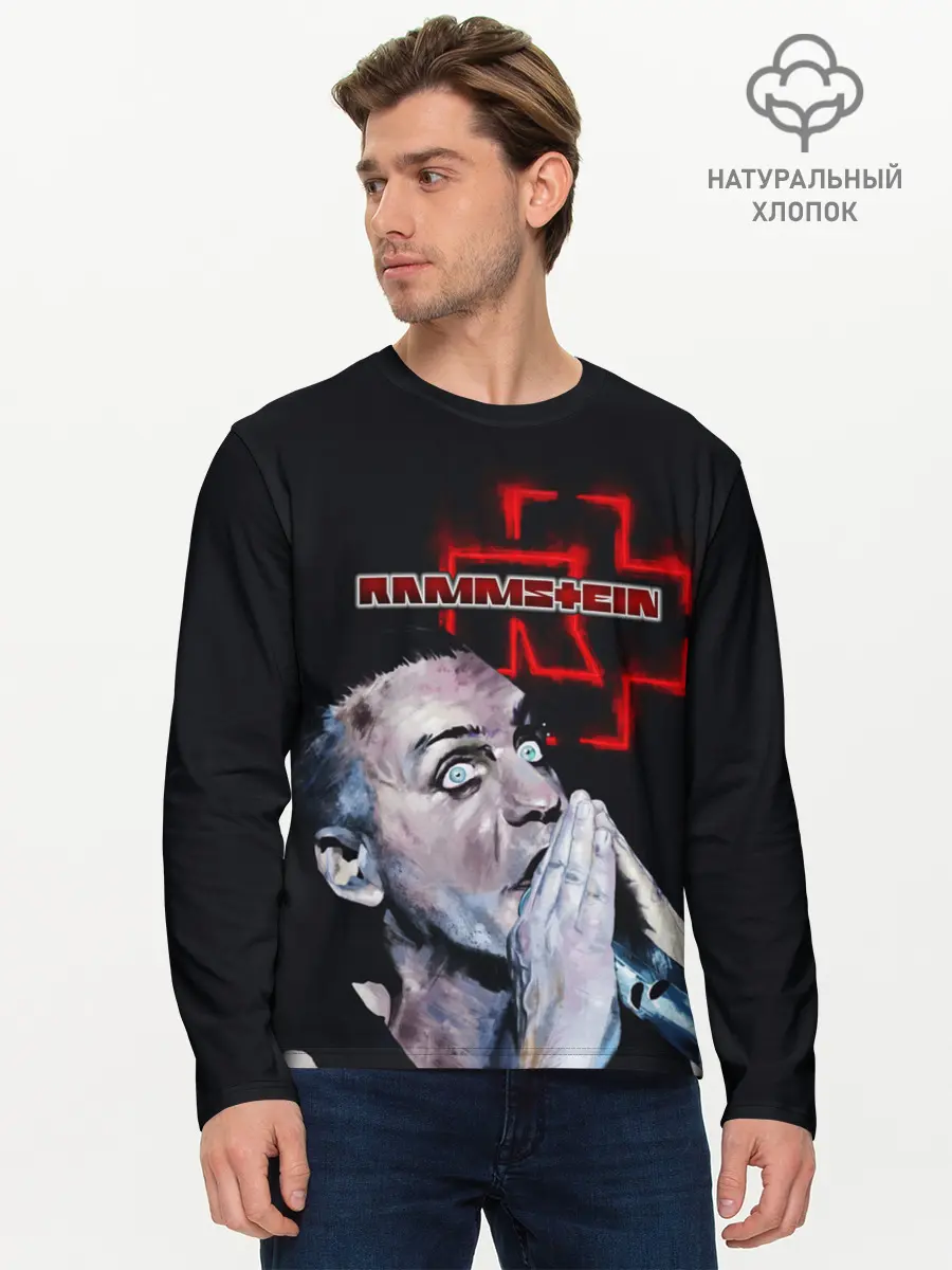 Мужской лонгслив базовый / Rammstein (P007_P004ooo1860665, P004ooo1860665)