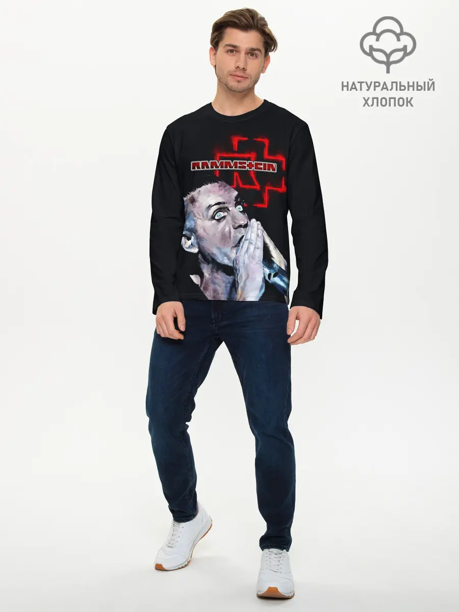 Мужской лонгслив базовый / Rammstein (P007_P004ooo1860665, P004ooo1860665)