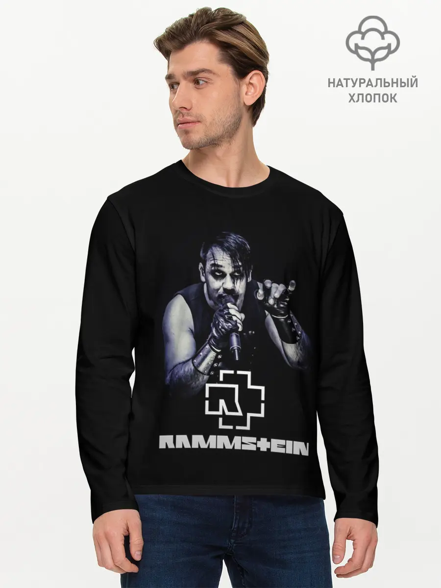Мужской лонгслив базовый / Rammstein (P007_P004ooo1860681, P004ooo1860681)