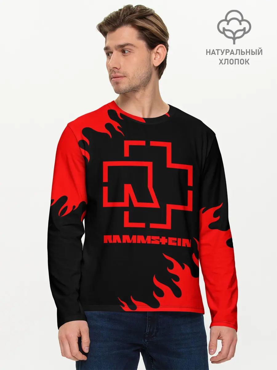 Мужской лонгслив базовый / RAMMSTEIN (P007_P004ooo1862495, P004ooo1862495)
