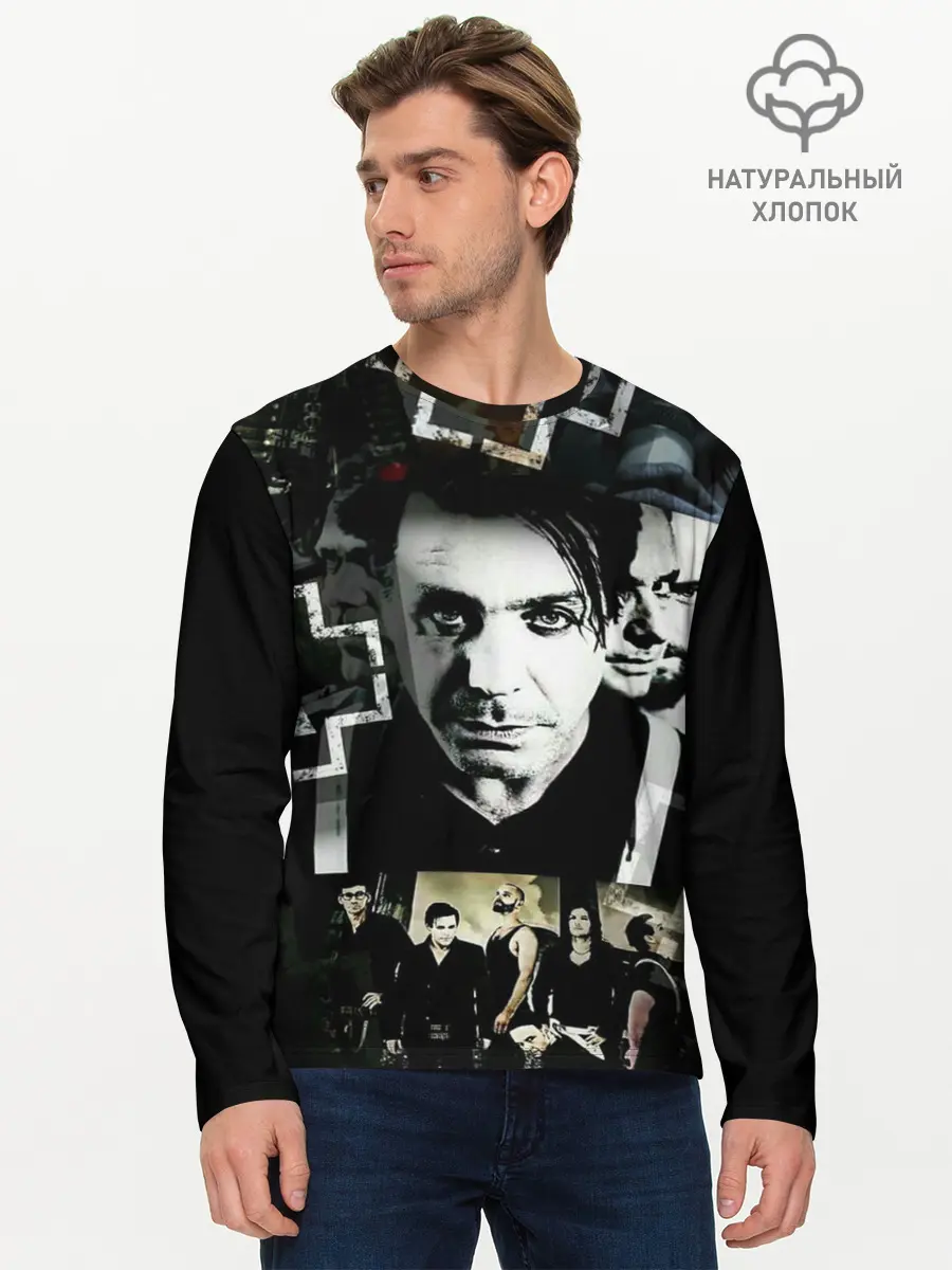 Мужской лонгслив базовый / Rammstein (P007_P004ooo1862727, P004ooo1862727)