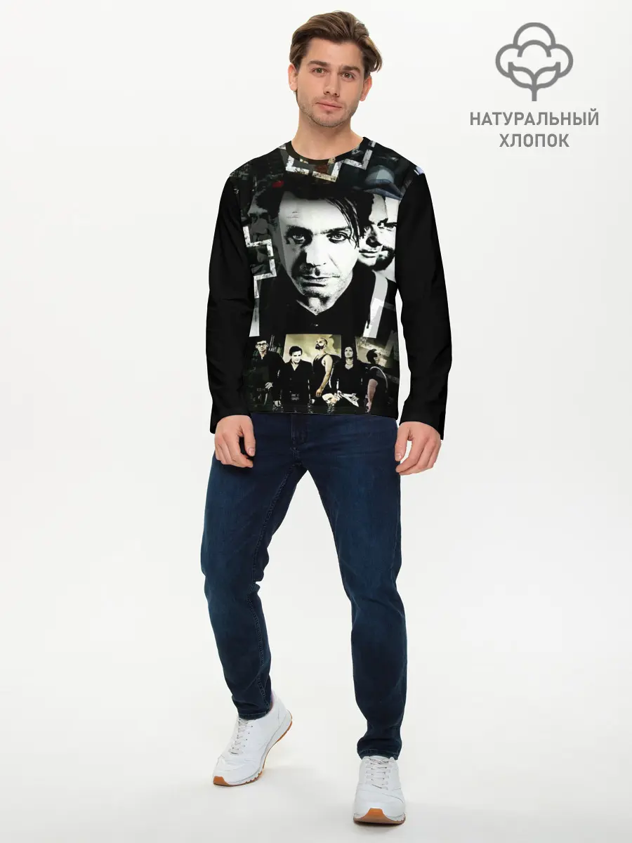 Мужской лонгслив базовый / Rammstein (P007_P004ooo1862727, P004ooo1862727)