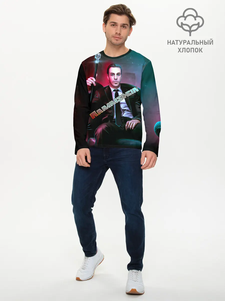 Мужской лонгслив базовый / Rammstein (P007_P004ooo1862737, P004ooo1862737)
