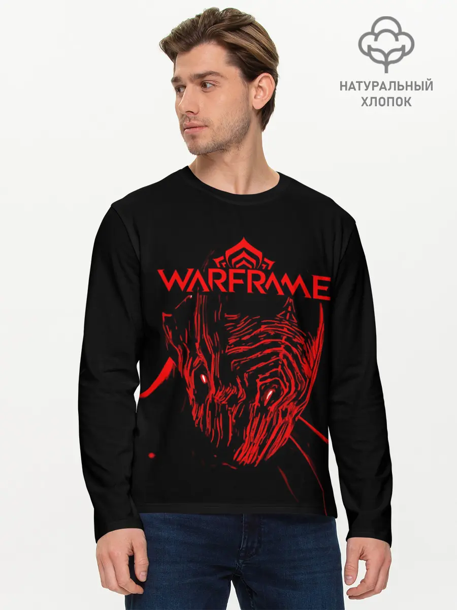 Мужской лонгслив базовый / WARFRAME - Red Stalker (P007_P004ooo1863551, P004ooo1863551)