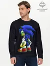 Мужской лонгслив базовый / Sonic (P007_P004ooo1865923, P004ooo1865923)