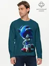 Мужской лонгслив базовый / Sonic (P007_P004ooo1865931, P004ooo1865931)