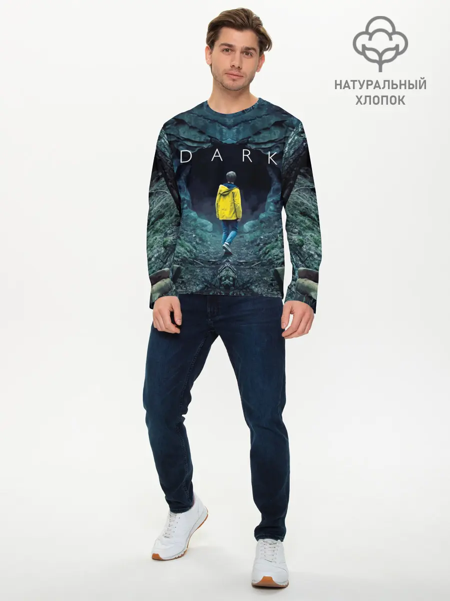 Мужской лонгслив базовый / ТЬМА - Йонас (P007_P004ooo1864849, P004ooo1864849)