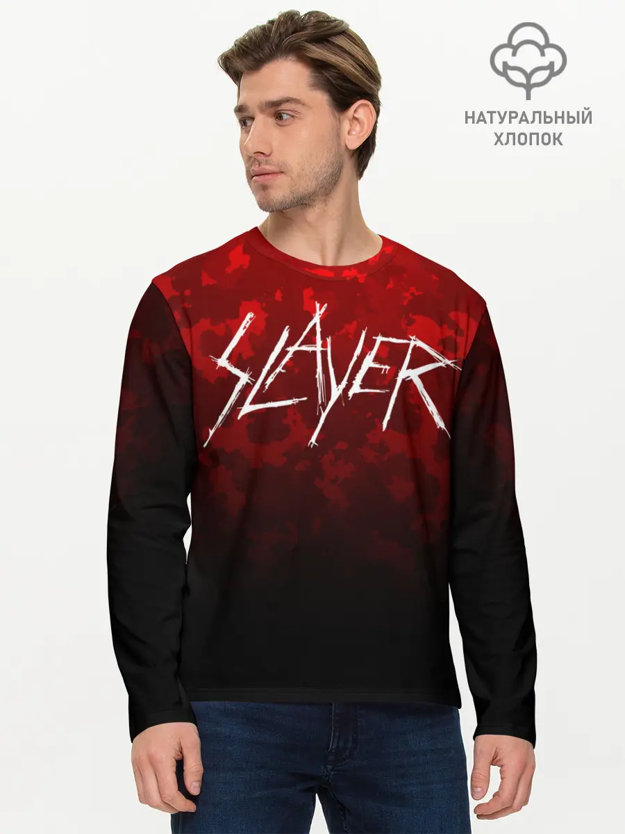 Мужской лонгслив базовый / SLAYER (P007_P004ooo1867229, P004ooo1867229)
