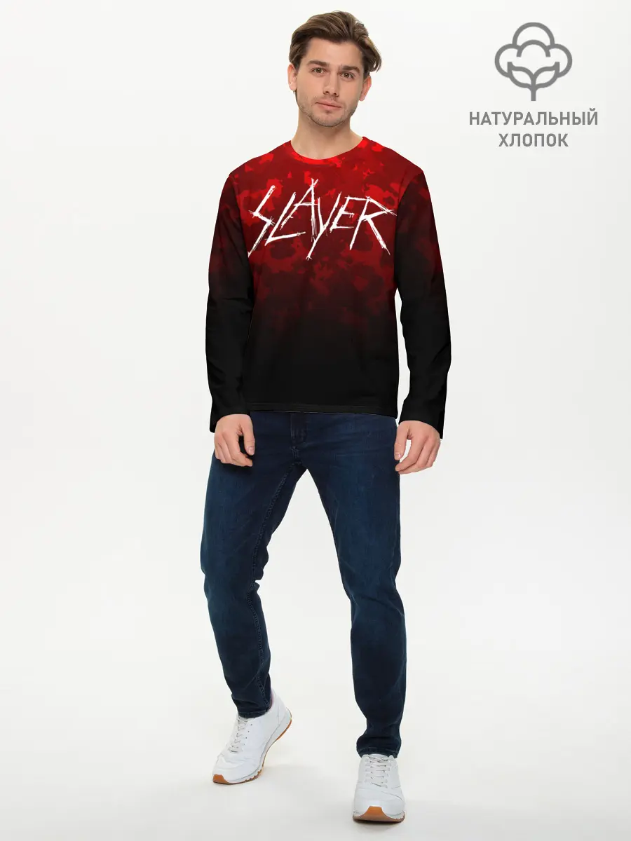 Мужской лонгслив базовый / SLAYER (P007_P004ooo1867229, P004ooo1867229)