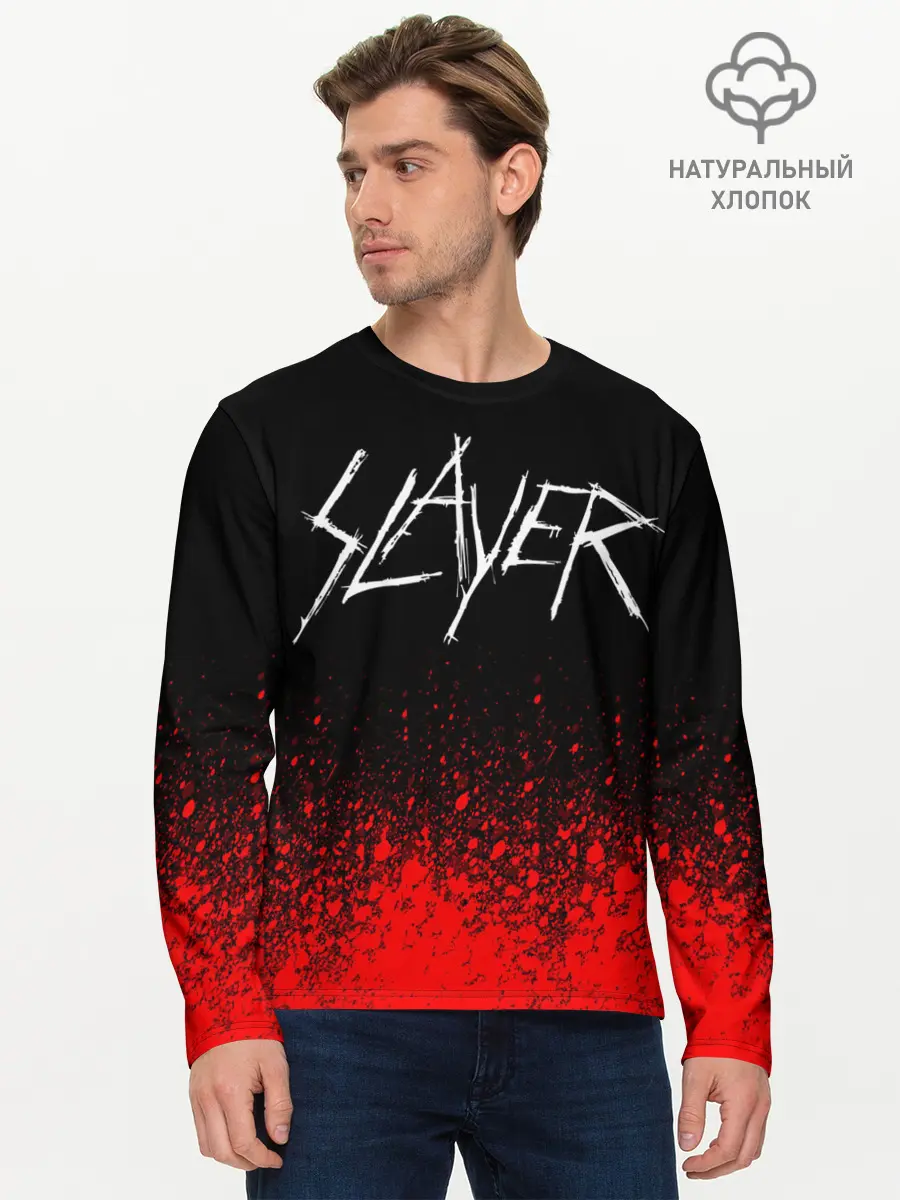 Мужской лонгслив базовый / SLAYER (P007_P004ooo1867239, P004ooo1867239)