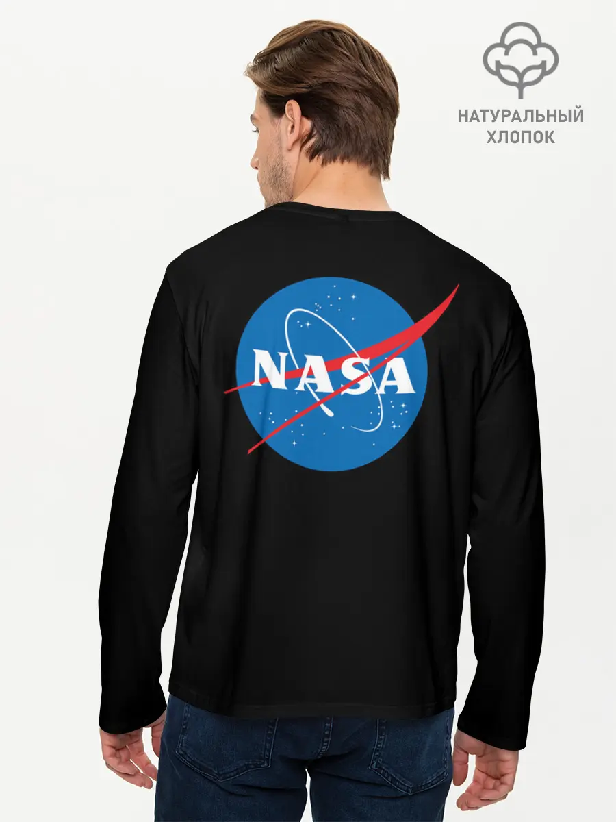 Мужской лонгслив базовый / Nasa (P007_P004ooo1867631, P004ooo1867631)