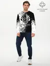 Мужской лонгслив базовый / чб спрей оверлорд (P007_P004ooo1868283, P004ooo1868283)