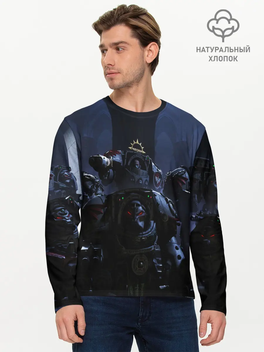 Мужской лонгслив базовый / WARHAMMER 40K (P007_P004ooo1868447, P004ooo1868447)