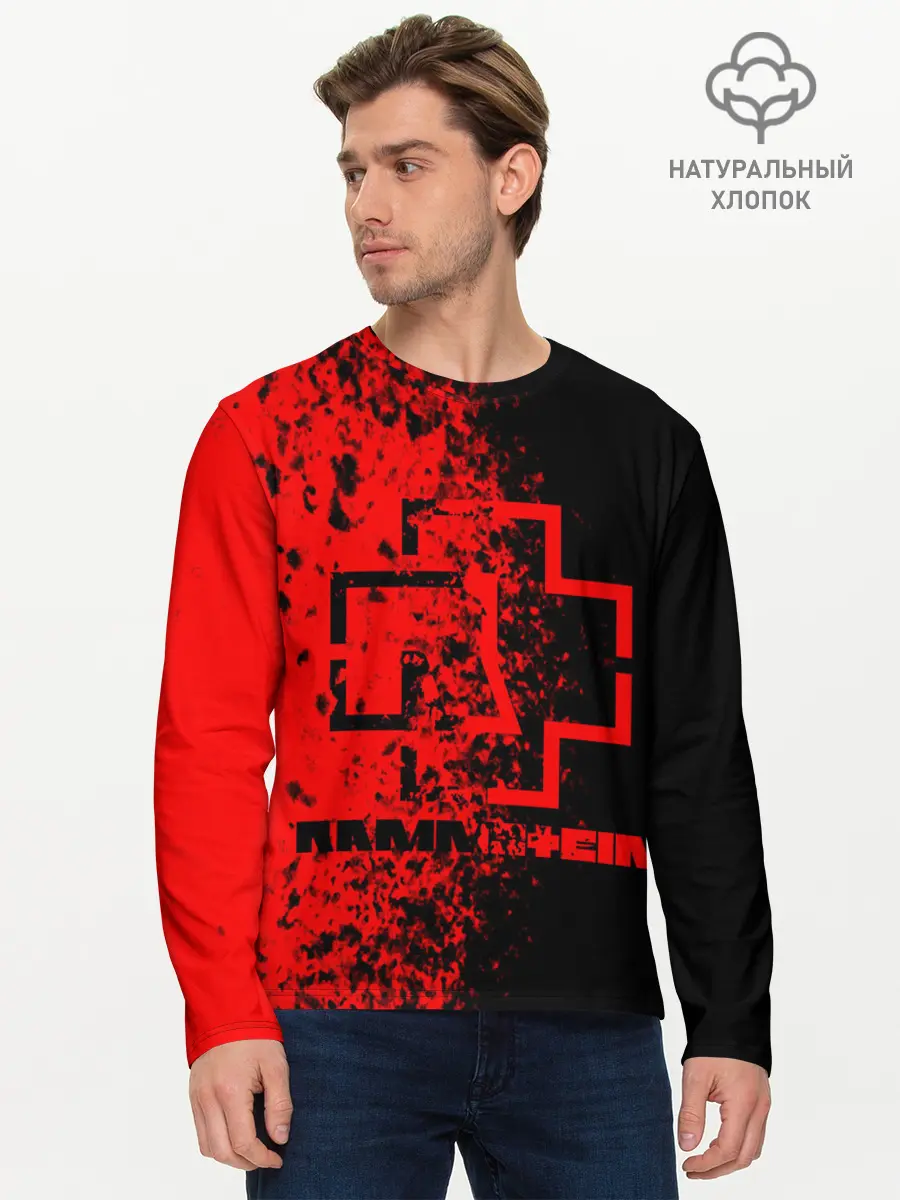 Мужской лонгслив базовый / Rammstein. (P007_P004ooo1866295, P004ooo1866295)