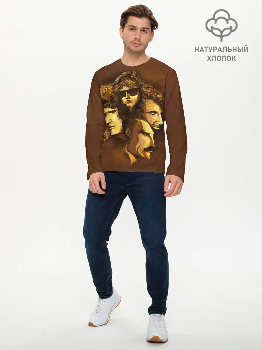 Мужской лонгслив базовый / Queen (P007_P004ooo1866045, P004ooo1866045)