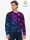 Мужской лонгслив базовый / ЛУЧШИЕ ПРИНТЫ LOGOBOMBING (P007_P004ooo1869267, P004ooo1869267)