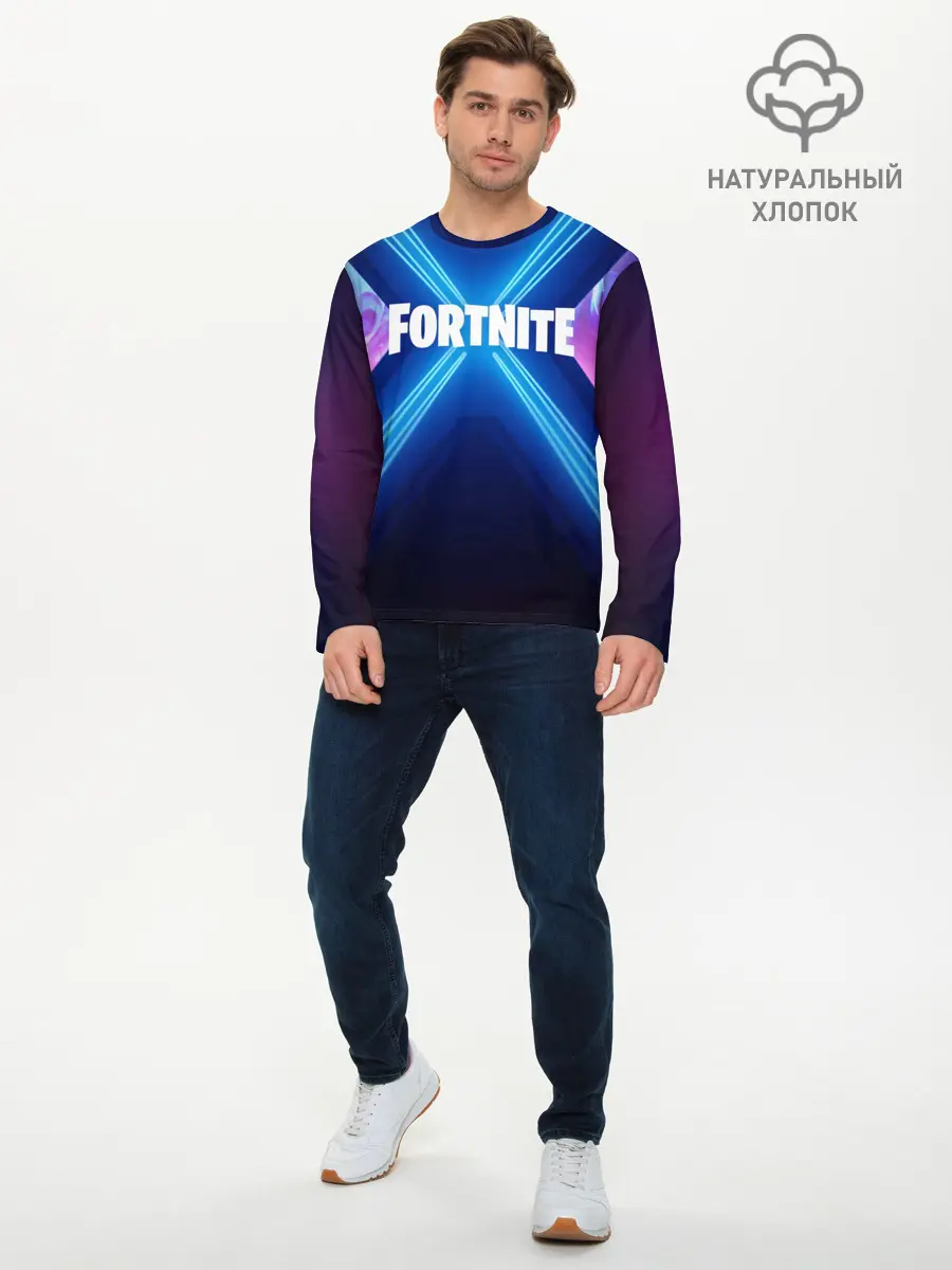 Мужской лонгслив базовый / FORTNITE X (P007_P004ooo1868929, P004ooo1868929)