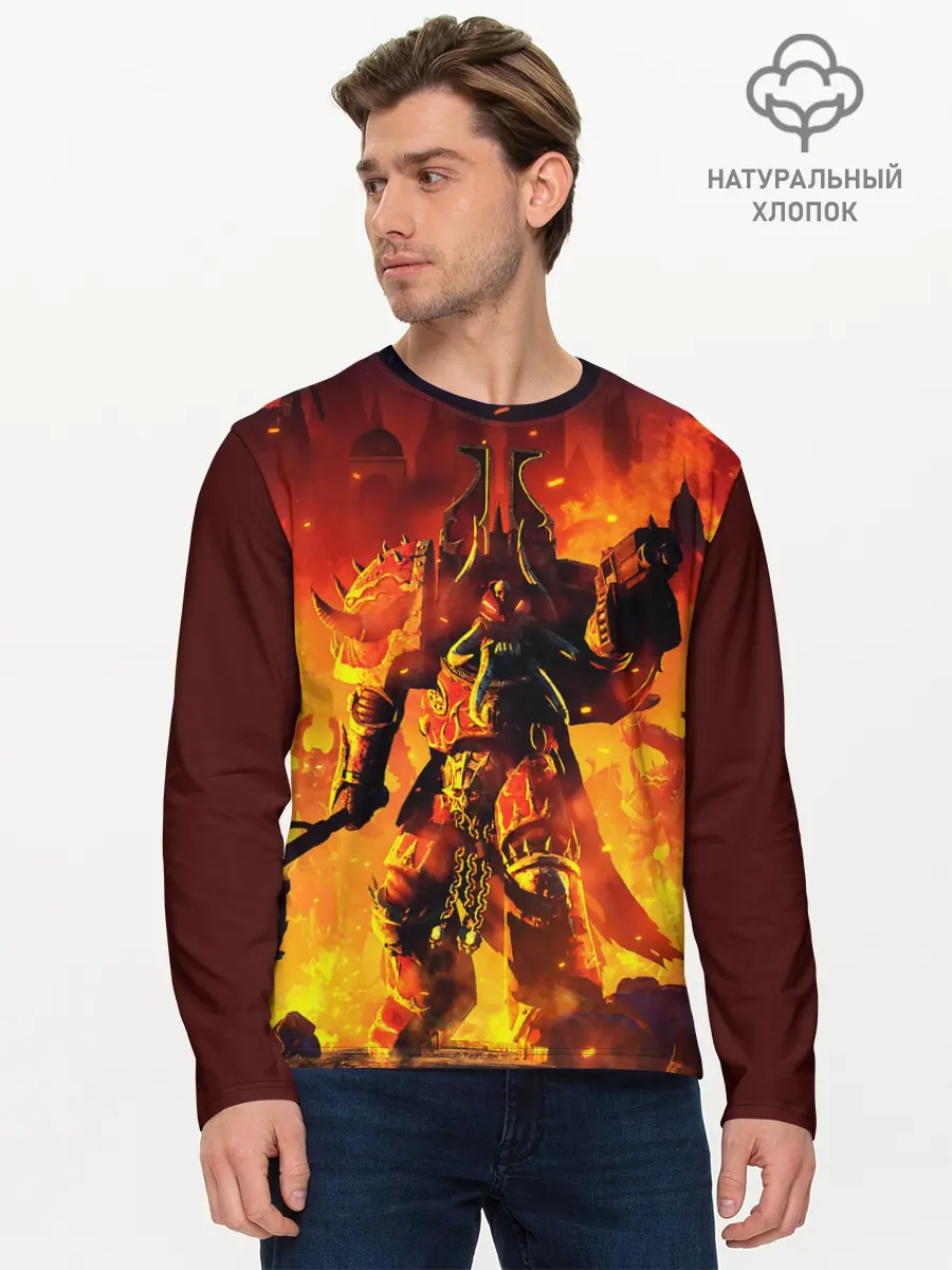 Мужской лонгслив базовый / WARHAMMER 40K (P007_P004ooo1868477, P004ooo1868477)