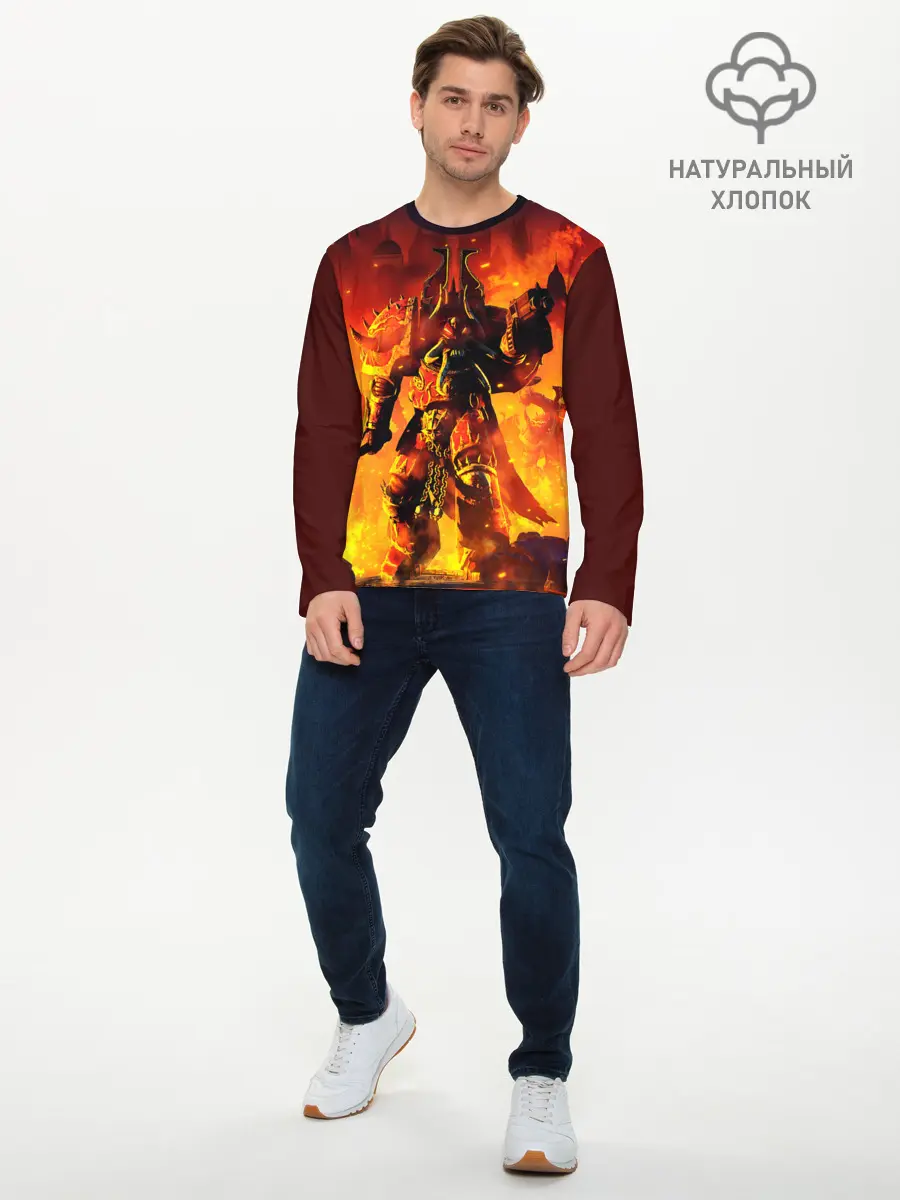 Мужской лонгслив базовый / WARHAMMER 40K (P007_P004ooo1868477, P004ooo1868477)
