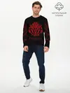 Мужской лонгслив базовый / красный оверлорд молнии (P007_P004ooo1870143, P004ooo1870143)