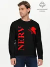 Мужской лонгслив базовый / Nerv red (P007_P004ooo1874833, P004ooo1874833)