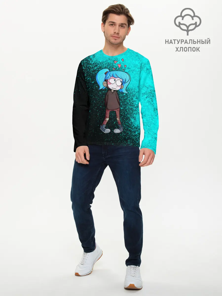 Мужской лонгслив базовый / Sally face (P007_P004ooo1873213, P004ooo1873213)
