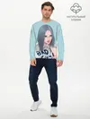 Мужской лонгслив базовый / Billie Eilish (P007_P004ooo1873803, P004ooo1873803)