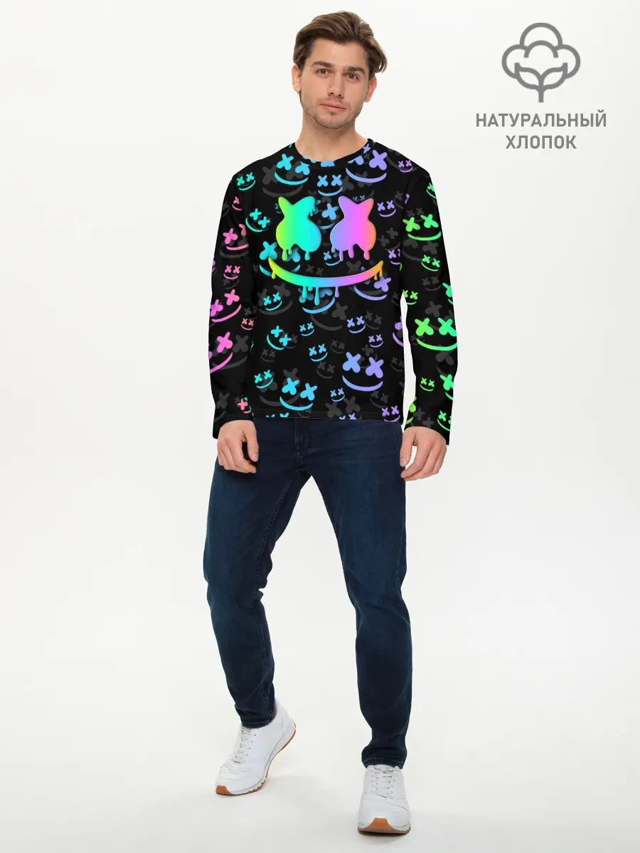 Мужской лонгслив базовый / MARSHMELLO (P007_P004ooo1877409, P004ooo1877409)
