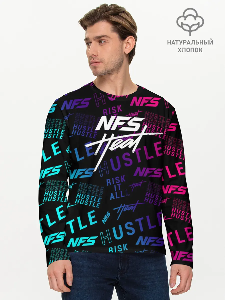 Мужской лонгслив базовый / NFS - HEAT (P007_P004ooo1876839, P004ooo1876839)