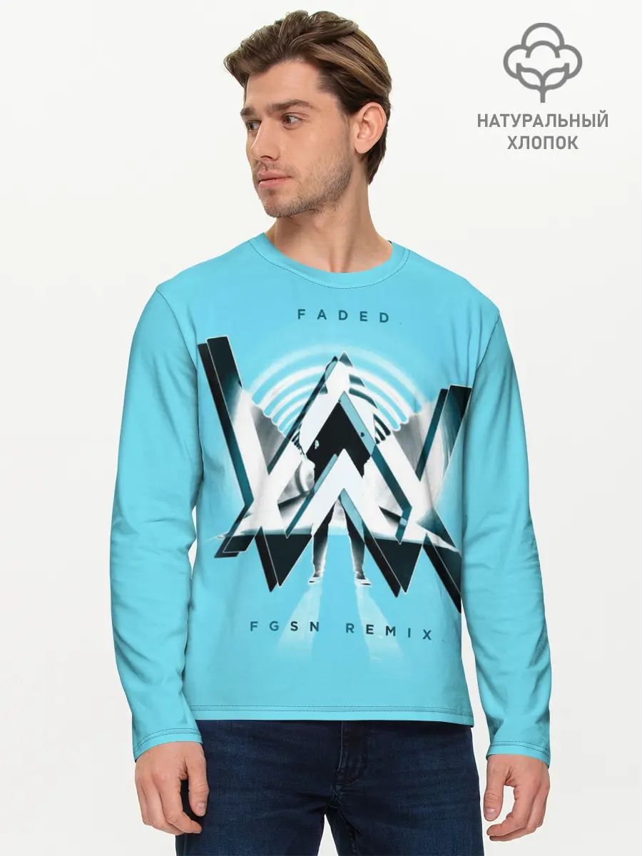 Мужской лонгслив базовый / Alan Walker (P007_P004ooo1877883, P004ooo1877883)