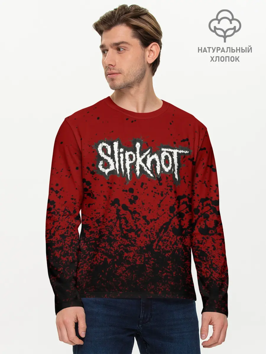 Мужской лонгслив базовый / slipknot (P007_P004ooo1876267, P004ooo1876267)
