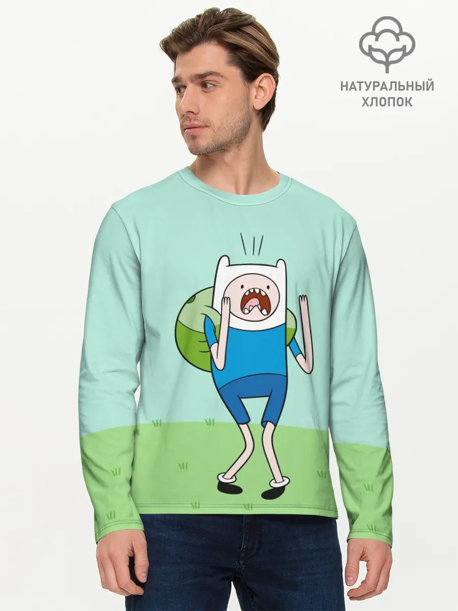 Мужской лонгслив базовый / Finn (P007_P004ooo1876305, P004ooo1876305)