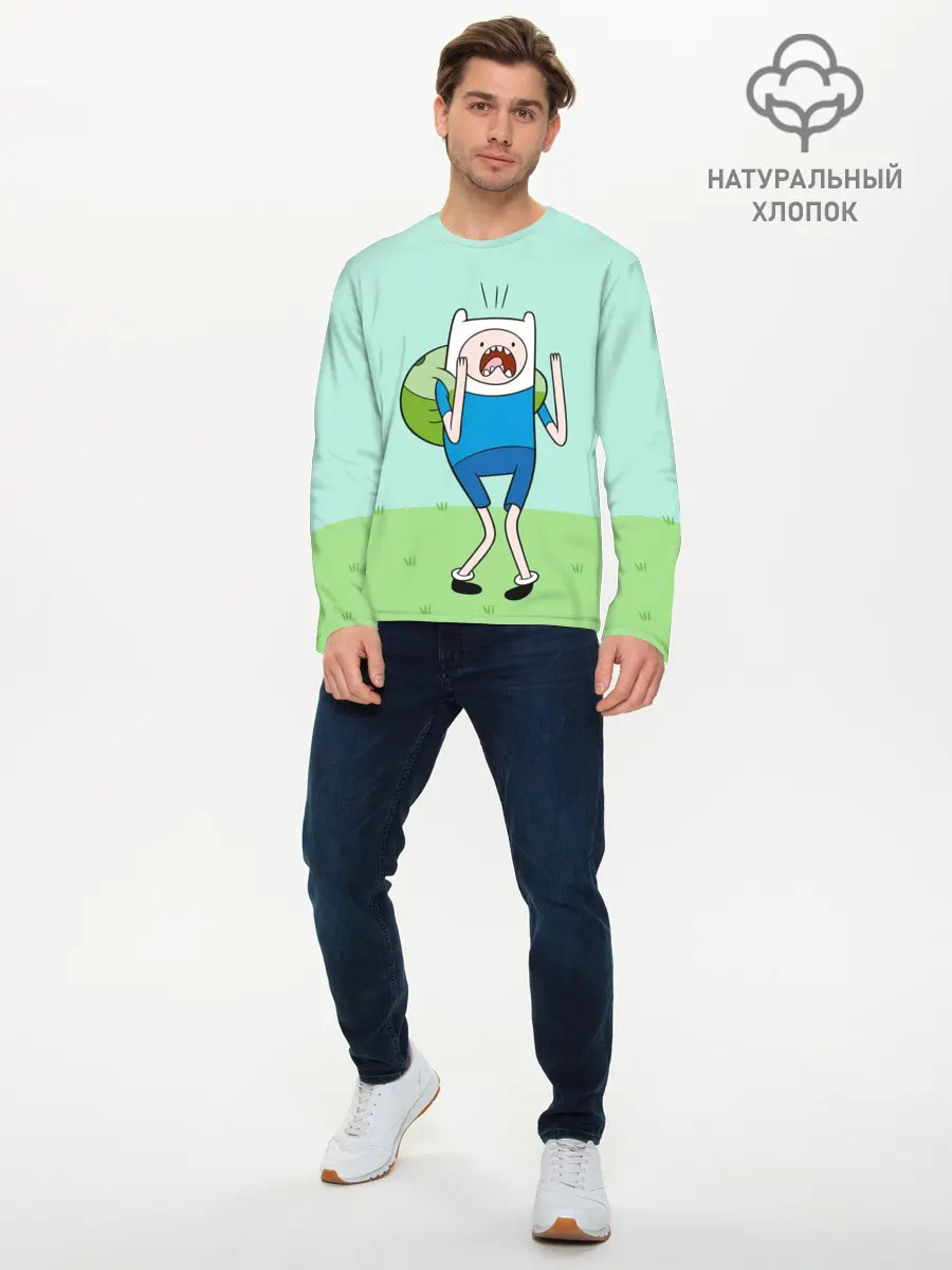 Мужской лонгслив базовый / Finn (P007_P004ooo1876305, P004ooo1876305)